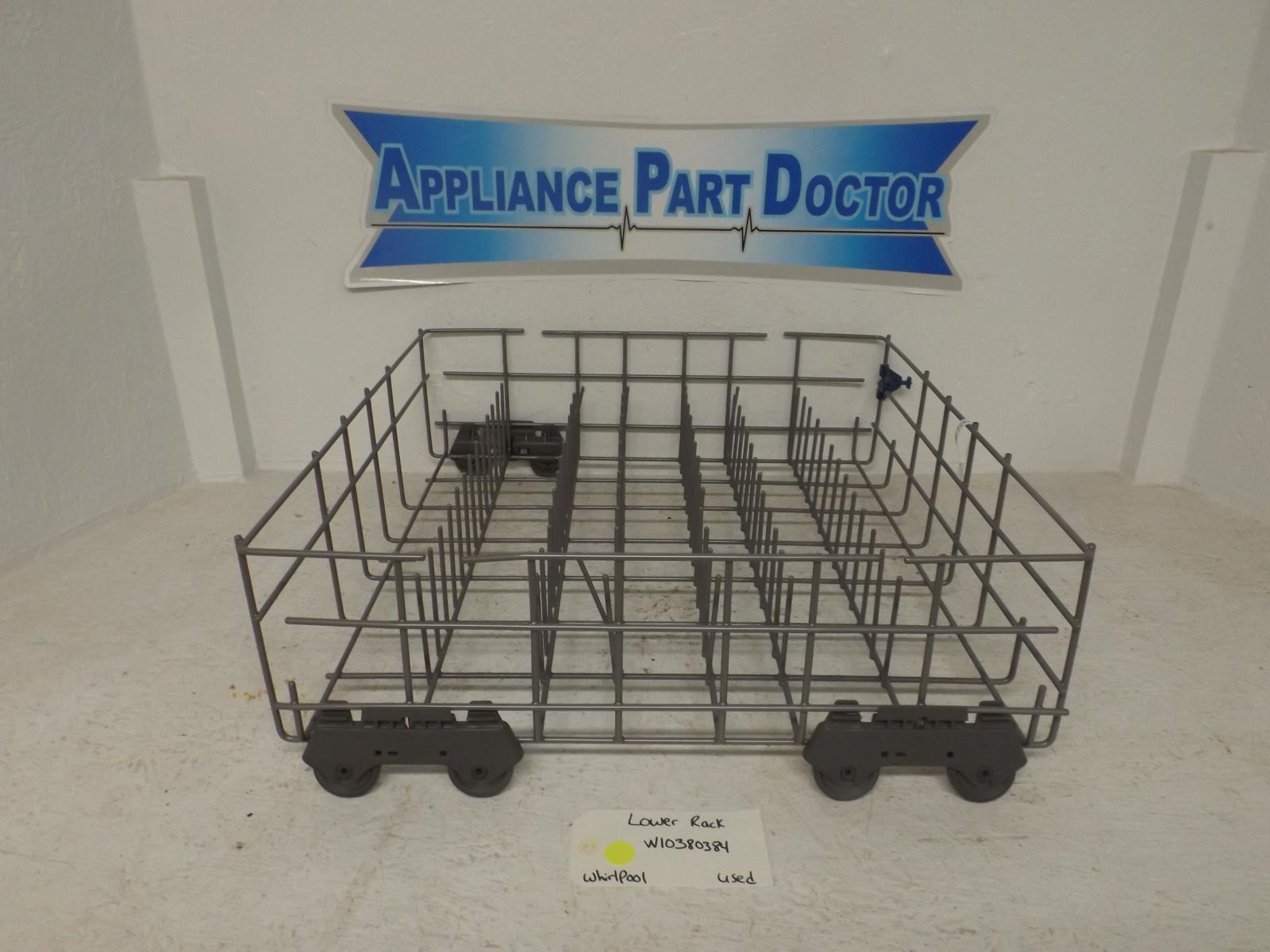 Whirlpool Dishwasher W10380384 Lower Rack Used Whirlpool Dishwasher W10380384 Lower Rack Used